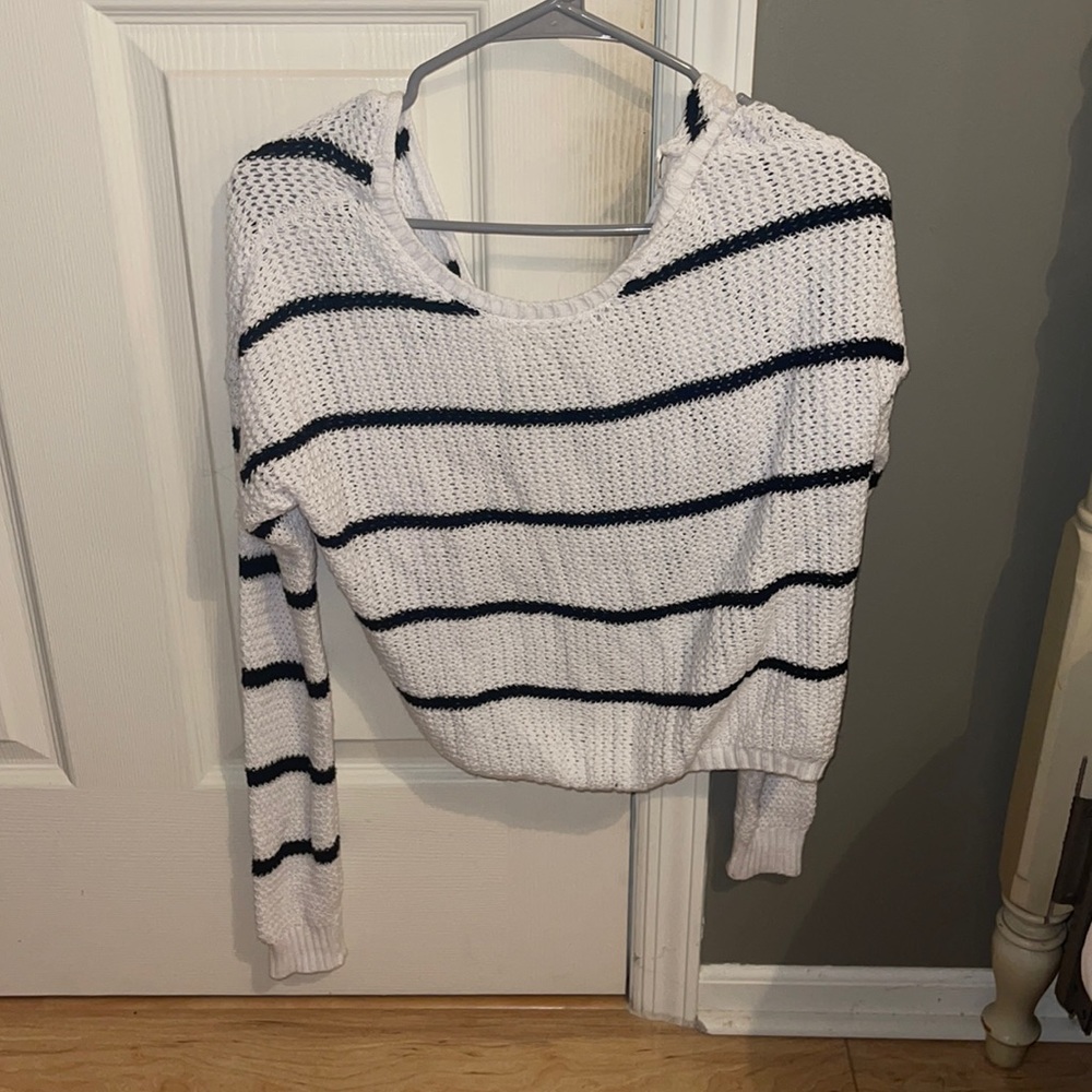 open back hollister sweater